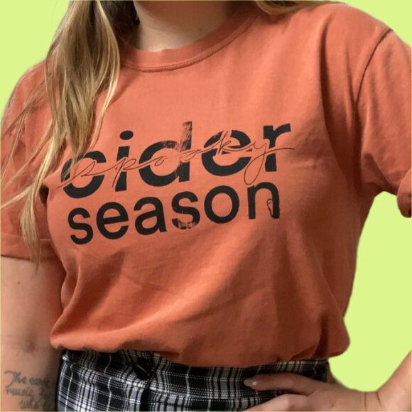 Inner Thoughts Cider/Spooky Season Halloween Tee Shirt - Picture 4 of 5
